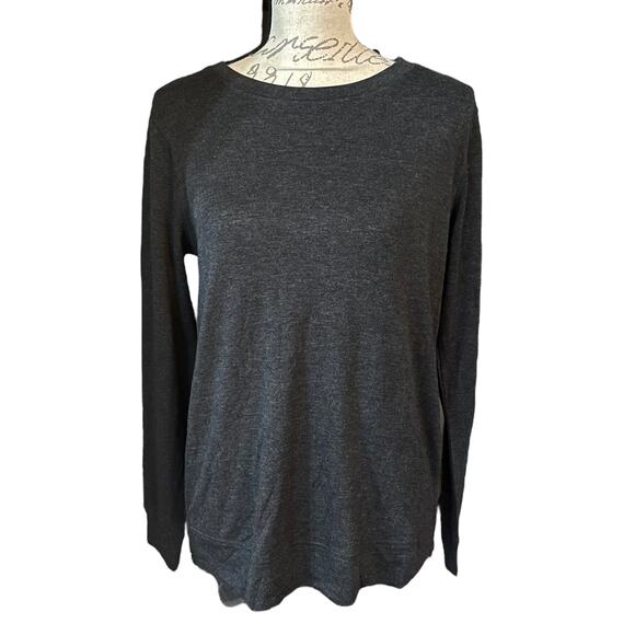 Matty M Charcoal Gray Long Sleeve Side Zip Size Small - Picture 1 of 5